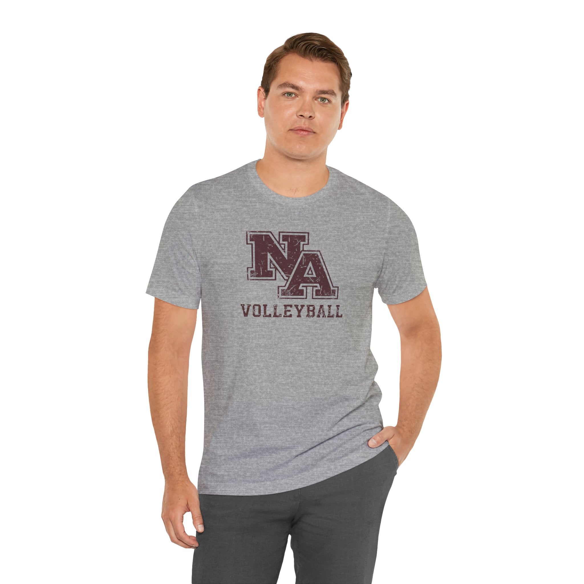 Adult Unisex New Albany Volleyball Vintage Vibe Logo Graphic Short Sleeve Soft Tee