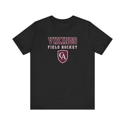 Adult Unisex Columbus Academy Vikings Field Hockey Graphic Short Sleeve Bella + Canvas Soft Tee