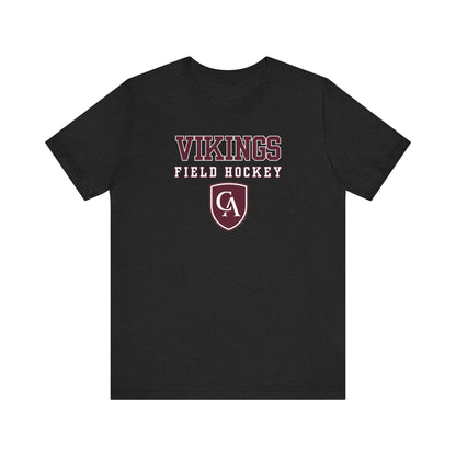 Adult Unisex Columbus Academy Vikings Field Hockey Graphic Short Sleeve Bella + Canvas Soft Tee