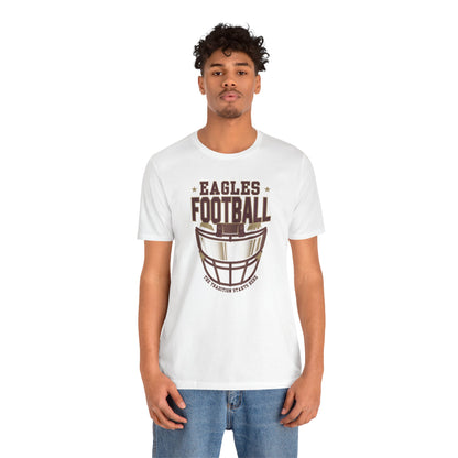 Adult Unisex Eagles Maroon Hype Helmet Graphic Short Sleeve Soft Tee