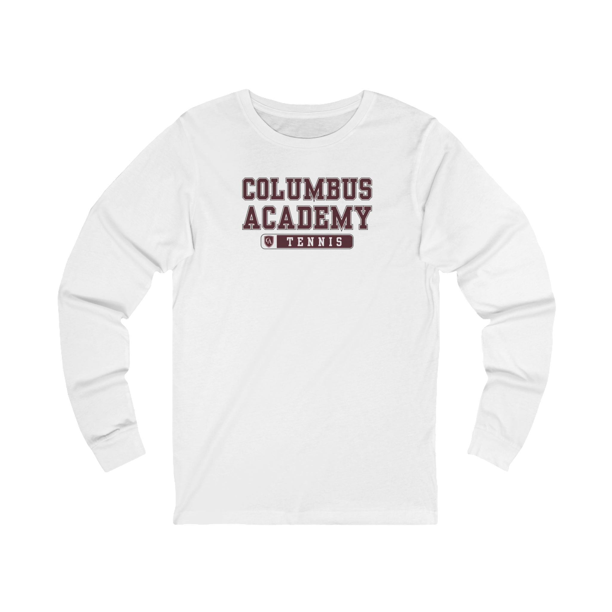 Adult Unisex Columbus Academy Tennis Graphic Long Sleeve Bella + Canvas Soft Tee