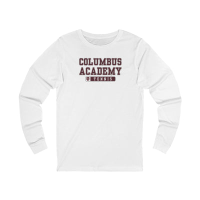 Adult Unisex Columbus Academy Tennis Graphic Long Sleeve Bella + Canvas Soft Tee