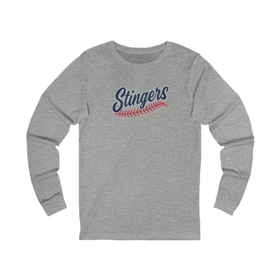 Adult Unisex Stingers Softball Stitches Graphic Long Sleeve Bella + Canvas Soft Tee