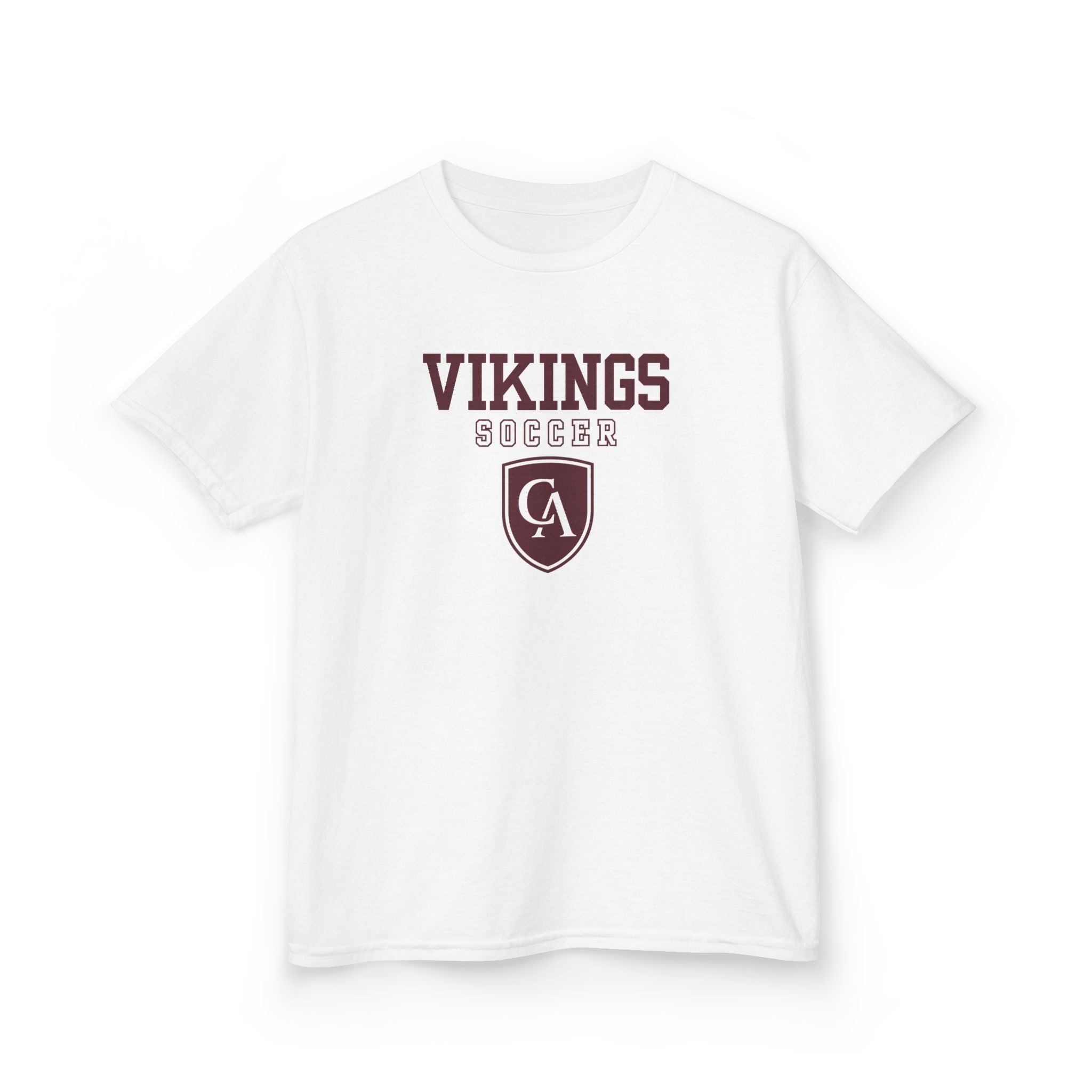 Youth Columbus Academy Vikings Soccer Graphic Short Sleeve Gildan Heavy Tee