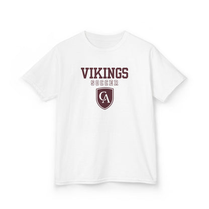 Youth Columbus Academy Vikings Soccer Graphic Short Sleeve Gildan Heavy Tee