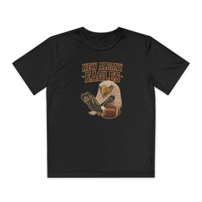 Youth New Albany Gridiron Eagle Graphic Sport-Tek Competitor Performance Tee