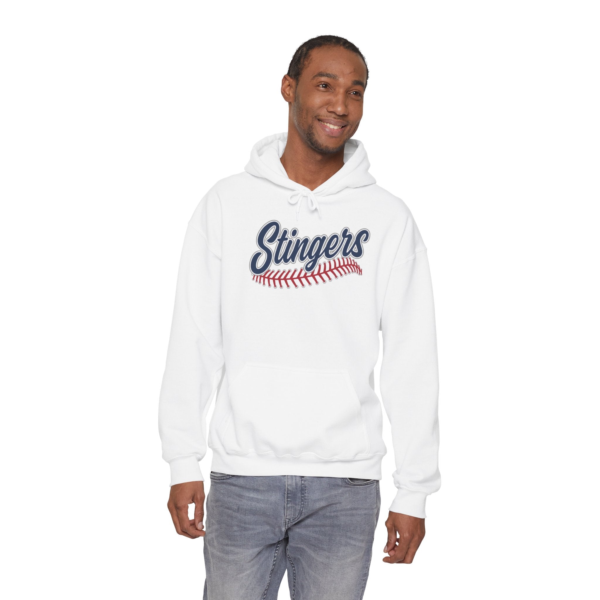 Adult Unisex Stingers Softball Stitches Graphic Hoodie