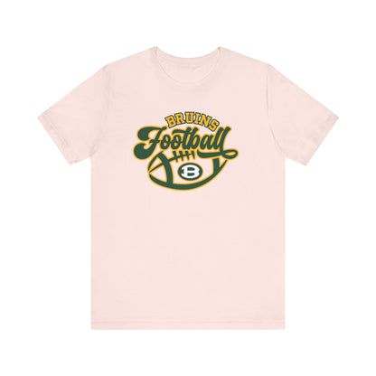 Adult Unisex Bruin Script Football Graphic Short Sleeve Soft Tee