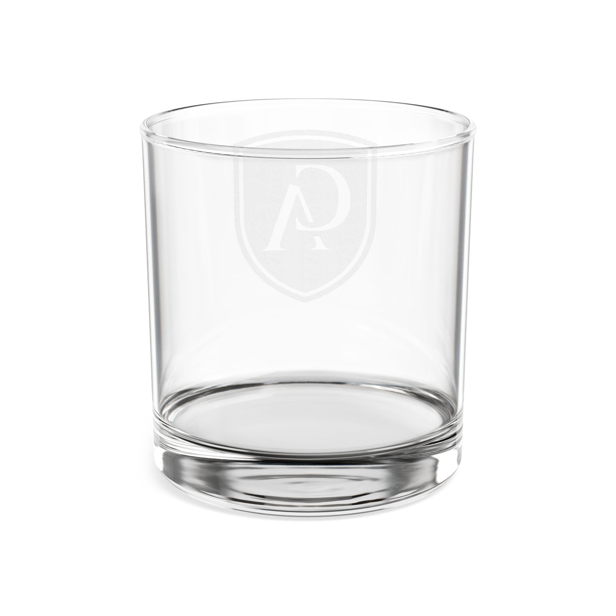 Columbus Academy Logo Engraved Rocks Glass