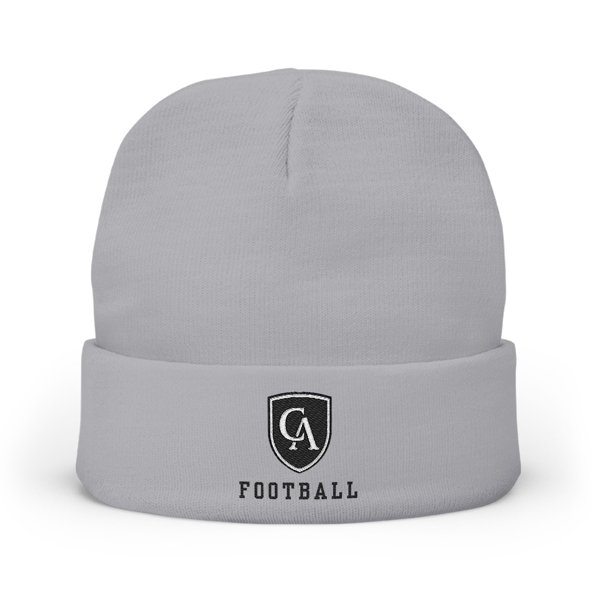 Adult Unisex Columbus Academy Vikings Football Black Embroidered Knit Hat