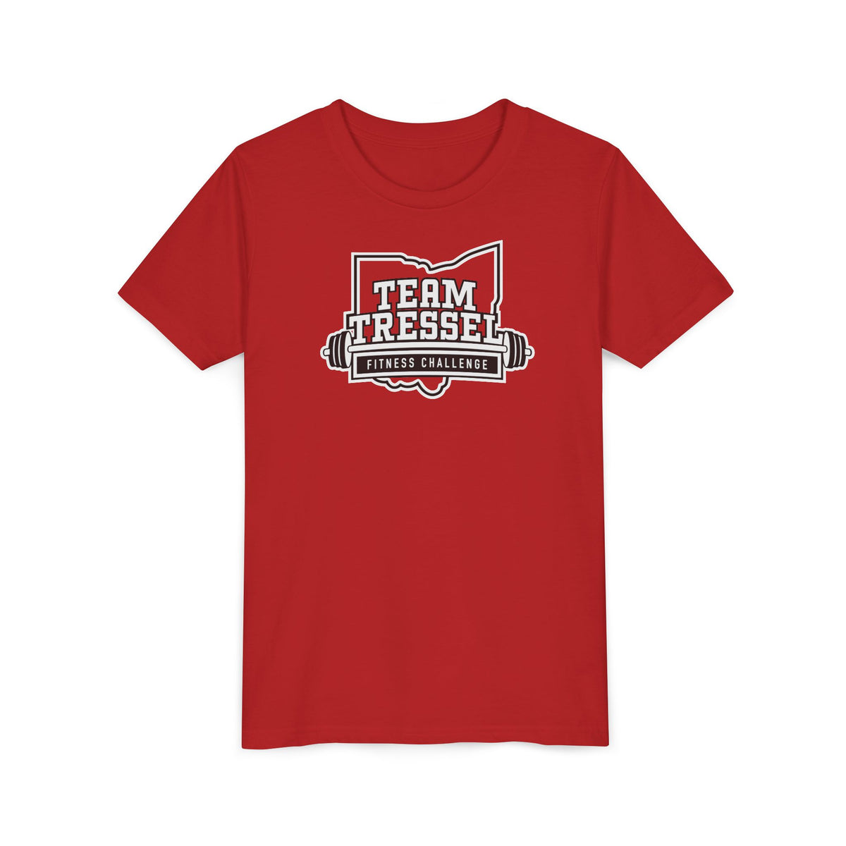 Youth Team Tressel Fitness Challenge Graphic Short Sleeve Bella + Canvas Soft Tee
