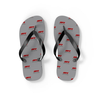 Adult Unisex Classic OWU Logo Grey/Black Flip Flops