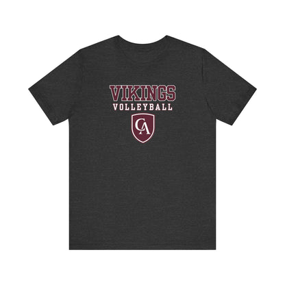 Adult Unisex Columbus Academy Vikings Volleyball Graphic Short Sleeve Bella + Canvas Soft Tee
