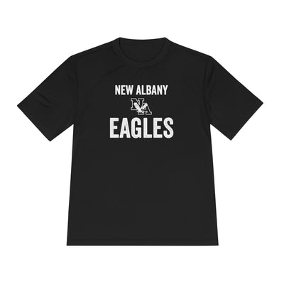 Adult Unisex Vintage Distressed New Albany Eagles Graphic Short Sleeve Performance Tee
