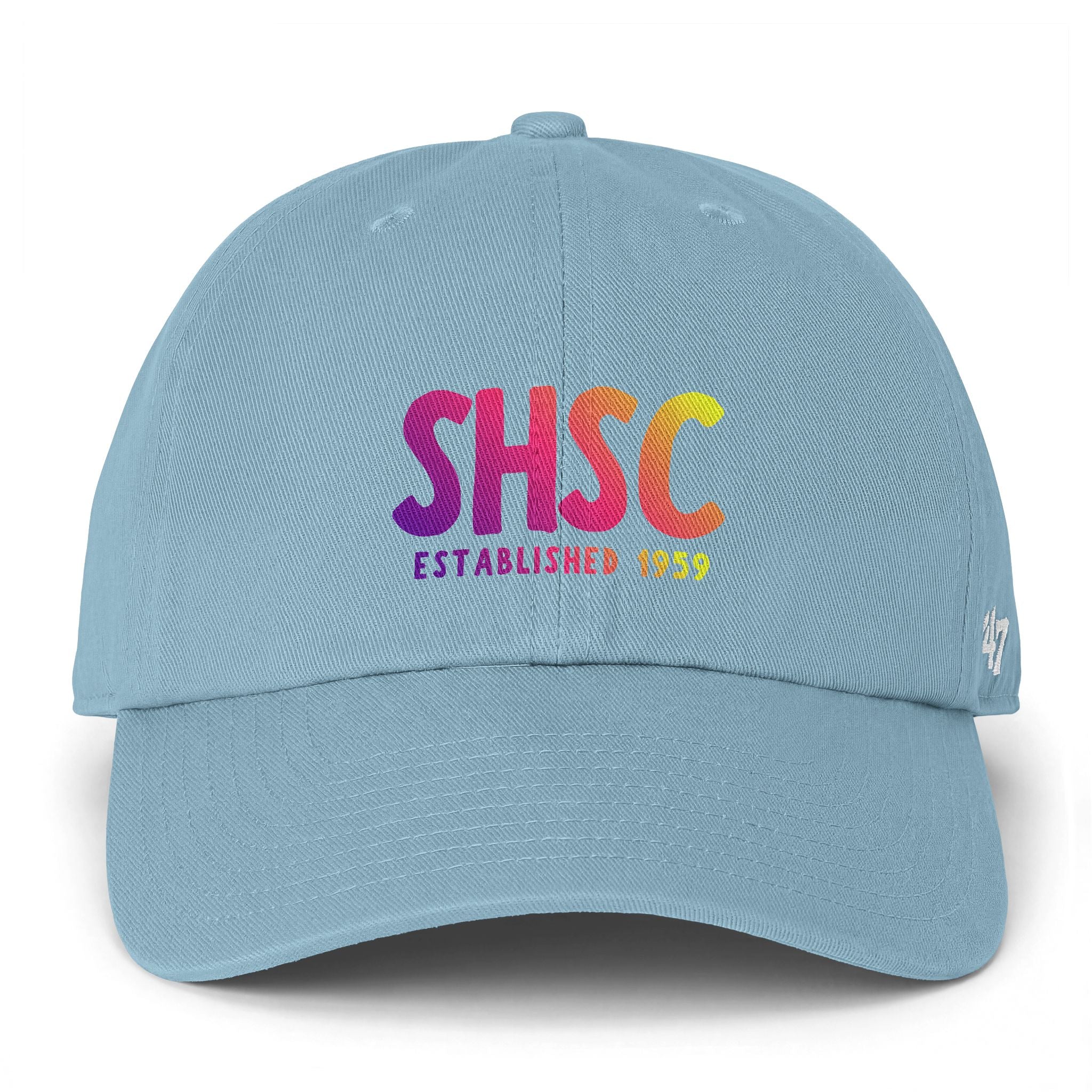 Adult Unisex South Hills Swim Club SHSC Ombre Graphic 47 Brand Clean Up Cap