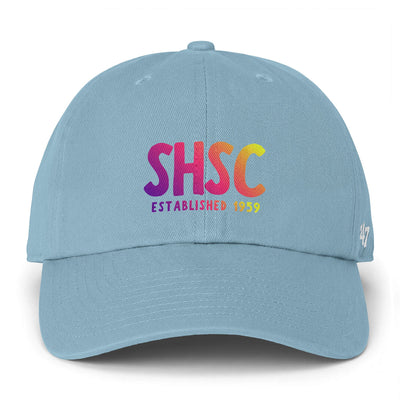 Adult Unisex South Hills Swim Club SHSC Ombre Graphic 47 Brand Clean Up Cap