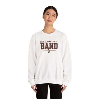 Adult Unisex New Albany Eagles Band Musical Note Graphic Sweatshirt