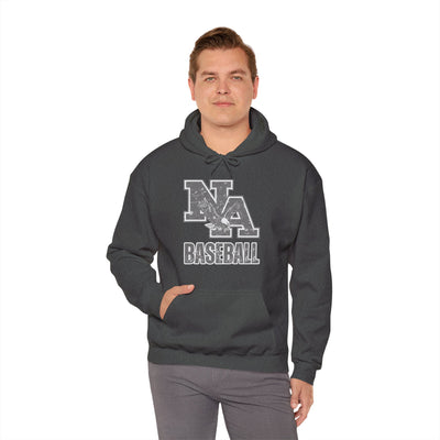 Adult Unisex Vintage Faded Logo Baseball Graphic Hoodie