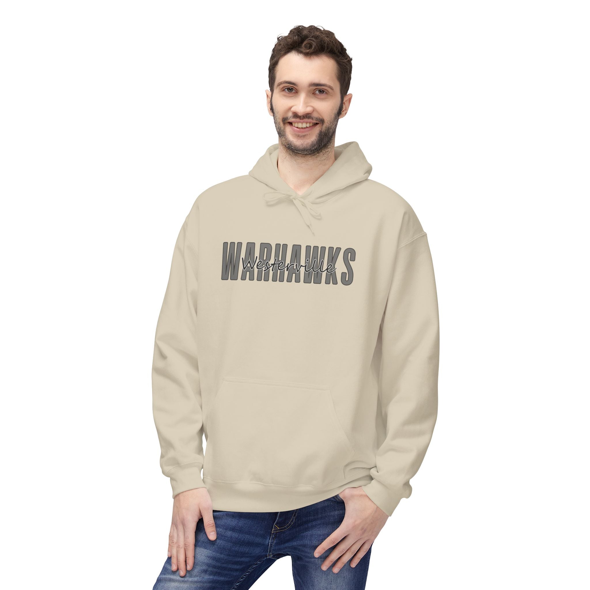 Adult Unisex Westerville Central Warhawks Spirit Script Graphic Soft Style Hoodie