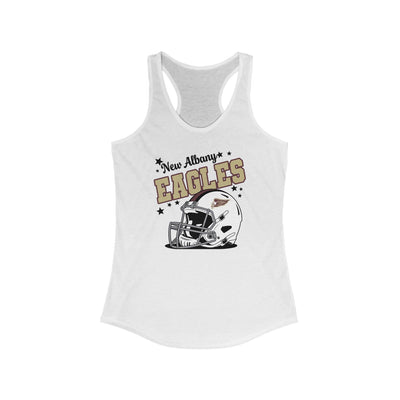 Women's New Albany Eagles Football Pride Graphic Racerback Tank