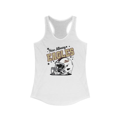 Women's New Albany Eagles Football Pride Graphic Racerback Tank