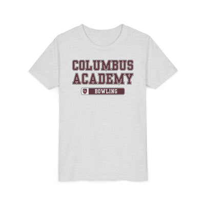 Youth Columbus Academy Bowling Graphic Short Sleeve Bella + Canvas Soft Tee