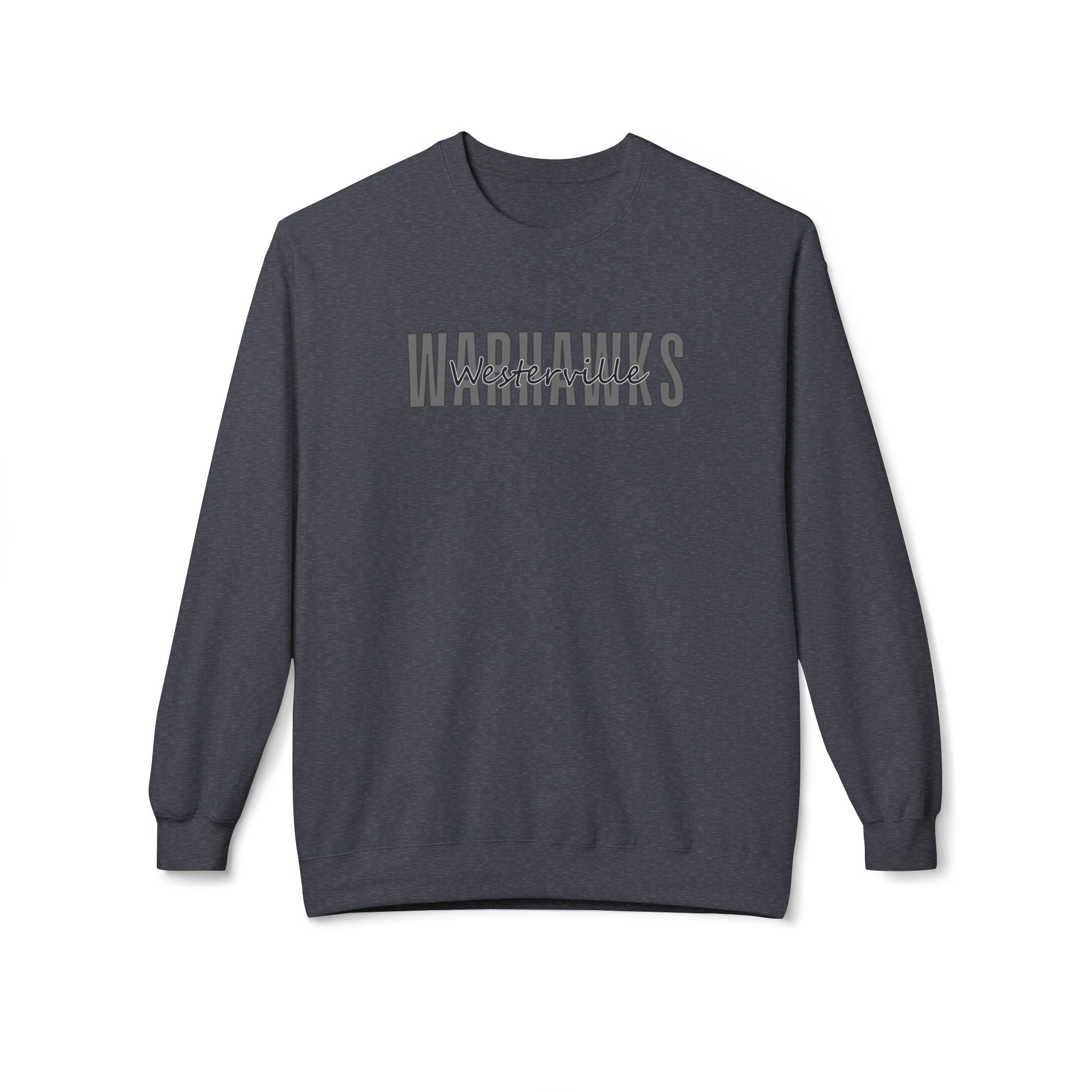 Adult Unisex Westerville Central Warhawks Spirit Script Graphic Soft Style Sweatshirt