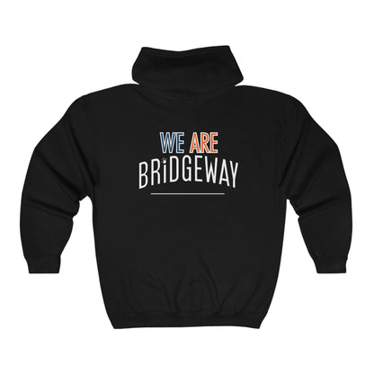 Adult Unisex "We Are Bridgeway" Graphic Full Zip Hooded Sweatshirt Jacket