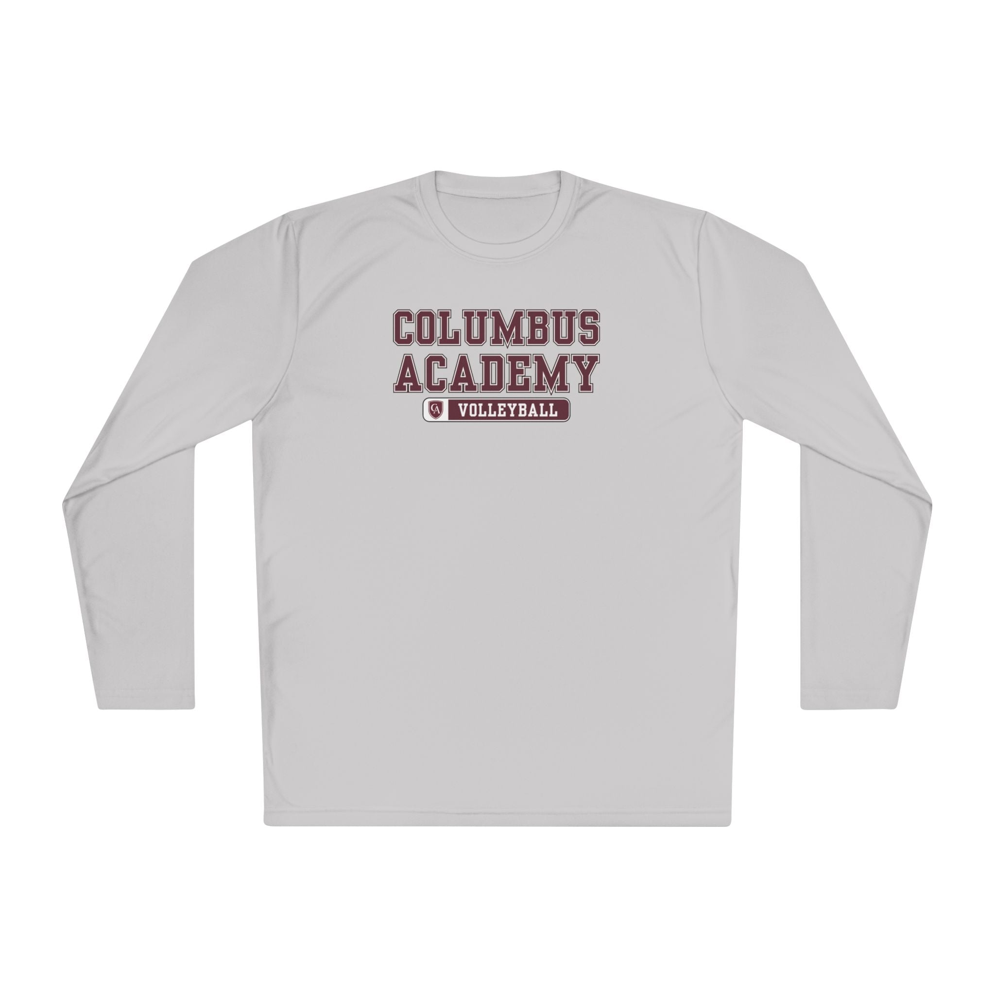 Adult Unisex Columbus Academy Volleyball Graphic Sport-Tek Competitor Performance Long Sleeve Tee
