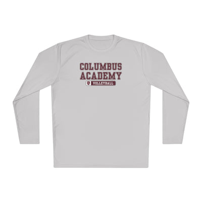 Adult Unisex Columbus Academy Volleyball Graphic Sport-Tek Competitor Performance Long Sleeve Tee