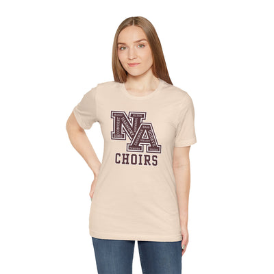 Adult Unisex Choirs Words NA Logo Graphic Short Sleeve Soft Tee