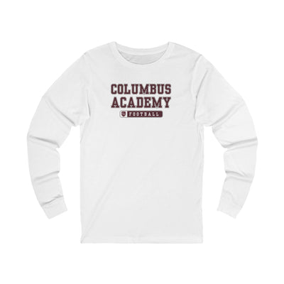 Adult Unisex Columbus Academy Football Graphic Long Sleeve Bella + Canvas Soft Tee