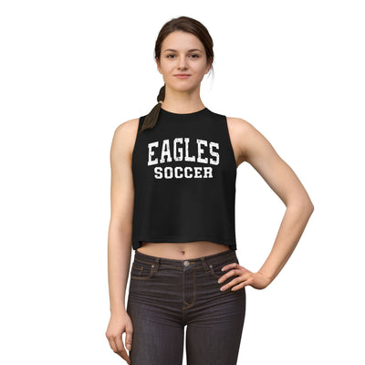 Women's New Albany Eagles Soccer Vintage Distressed Graphic Crop Tank