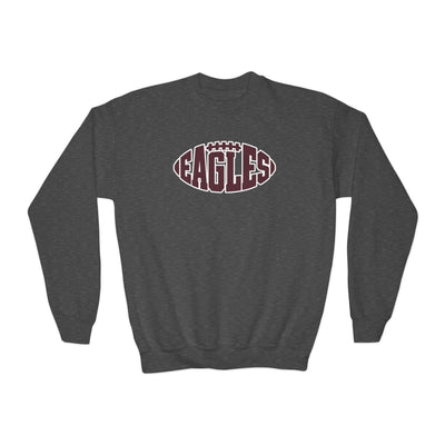 Youth New Albany Football Eagle Ball Graphic Gildan Heavy Blend Sweatshirt