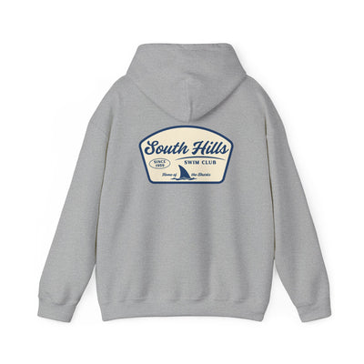 Adult Unisex South Hills Swim Club Home of the Sharks Graphic Hoodie