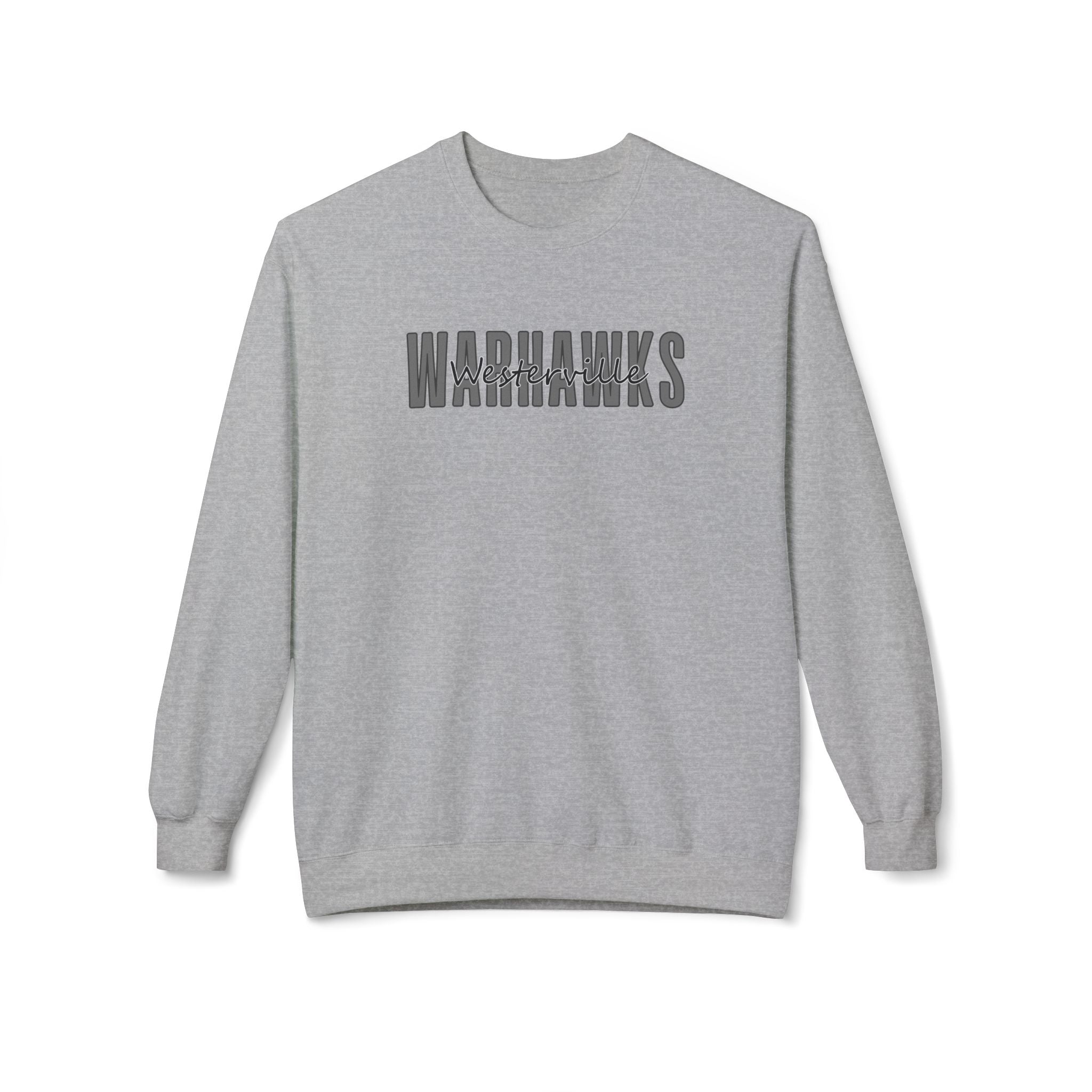 Adult Unisex Westerville Central Warhawks Spirit Script Graphic Soft Style Sweatshirt