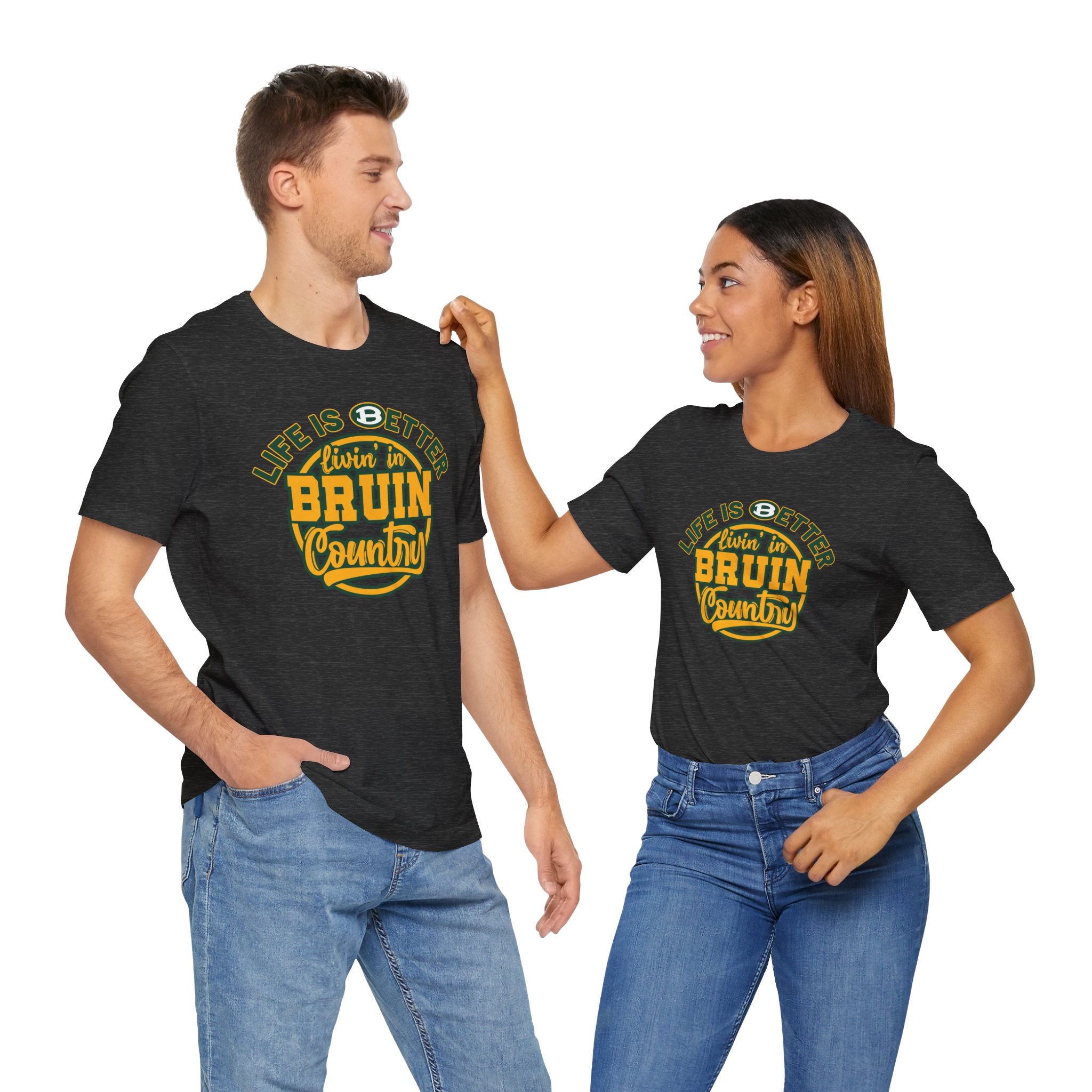 Adult Unisex Bruin Country Graphic Short Sleeve Soft Tee
