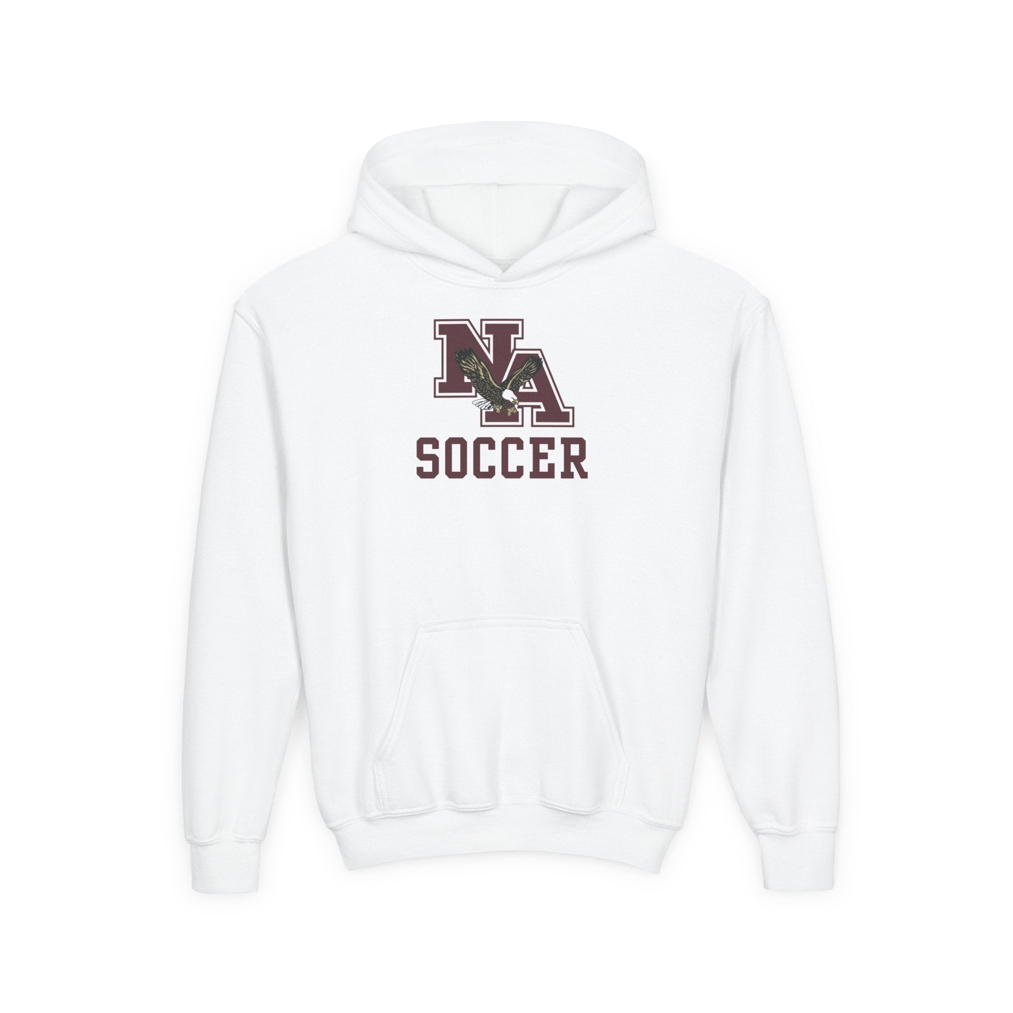 Youth New Albany Classic Maroon Soccer Logo Graphic Hoodie