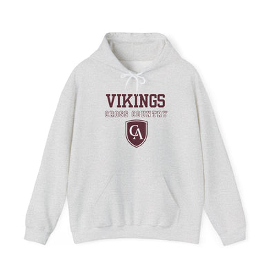 Adult Unisex Columbus Academy Vikings Cross Country Graphic Gildan Heavy Blend Hoodie
