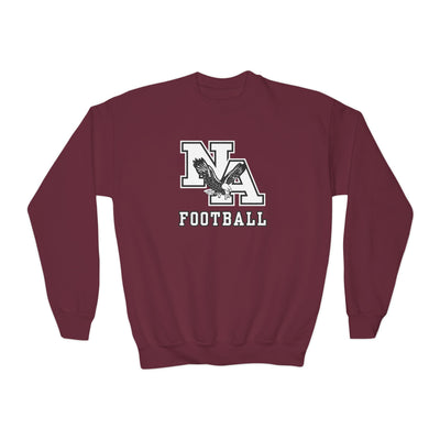 Youth Classic Logo White Football Graphic Sweatshirt