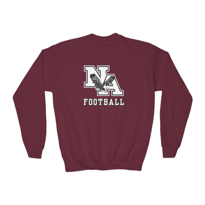 Youth Classic Logo White Football Graphic Sweatshirt