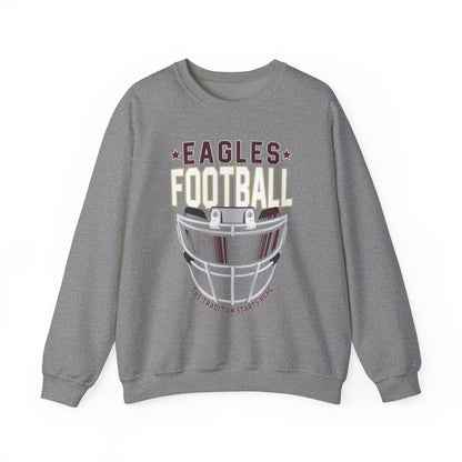 Adult Unisex Eagles White Hype Helmet Graphic Sweatshirt