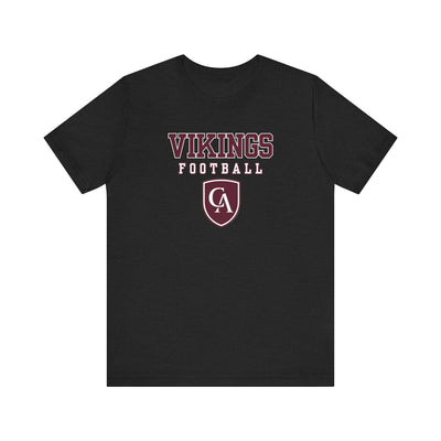 Adult Unisex Columbus Academy Vikings Football Graphic Short Sleeve Bella + Canvas Soft Tee