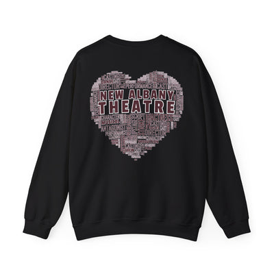Adult Unisex New Albany Theatre Heart Graphic Sweatshirt
