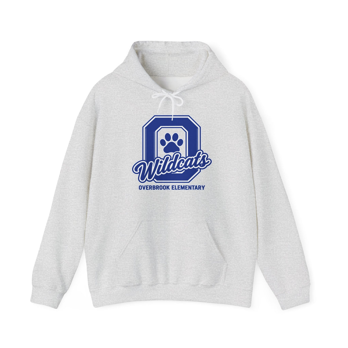 Adult Unisex Overbrook Elementary Wildcats Block Letter Graphic Hoodie