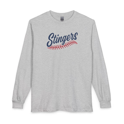 Adult Unisex Stingers Softball Stitches Graphic Long Sleeve Gildan Tee