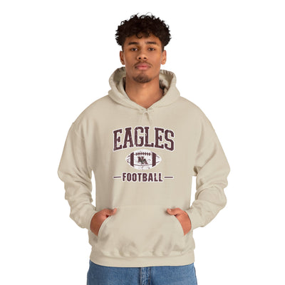 Adult Unisex Eagles Football Vintage Distressed Graphic Hoodie