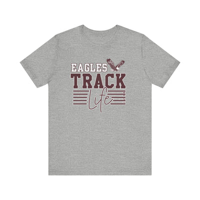 Adult Unisex Eagles Track Life Graphic Short Sleeve Soft Tee