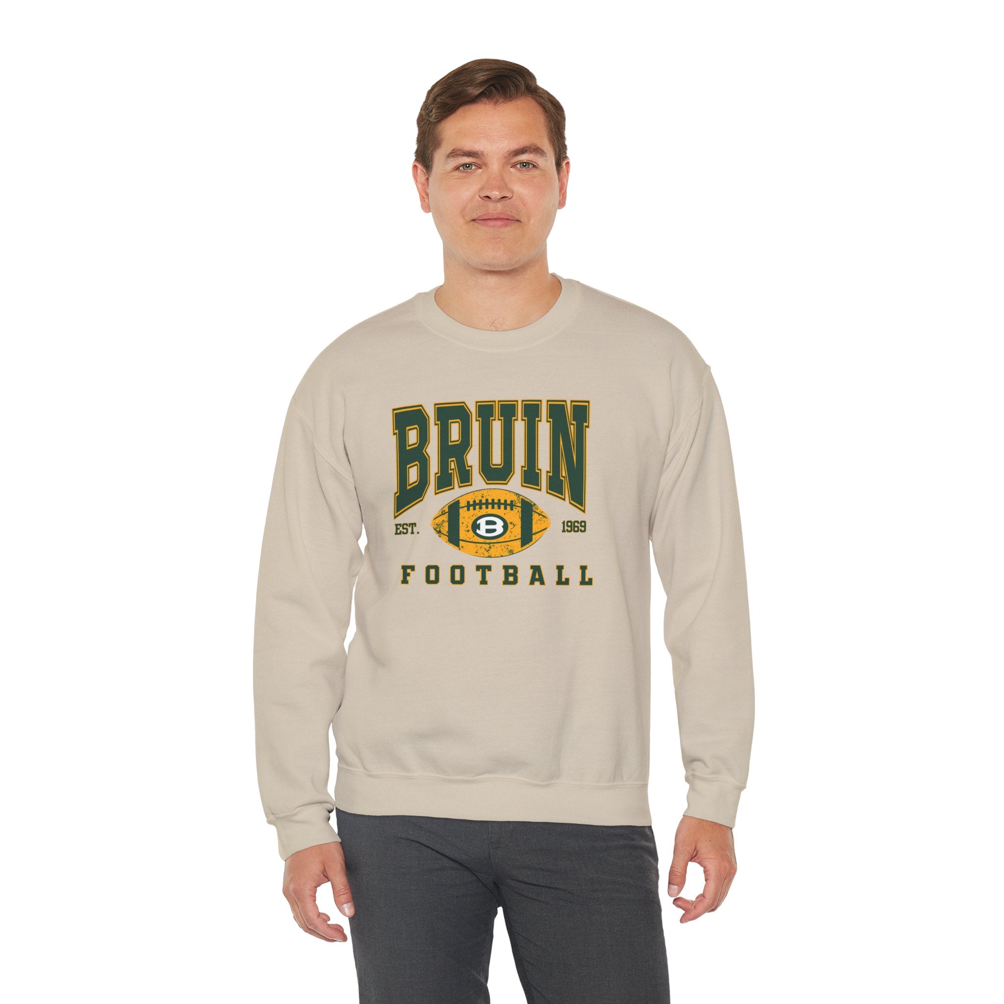 Adult Unisex Bruin Football Heritage Graphic Sweatshirt