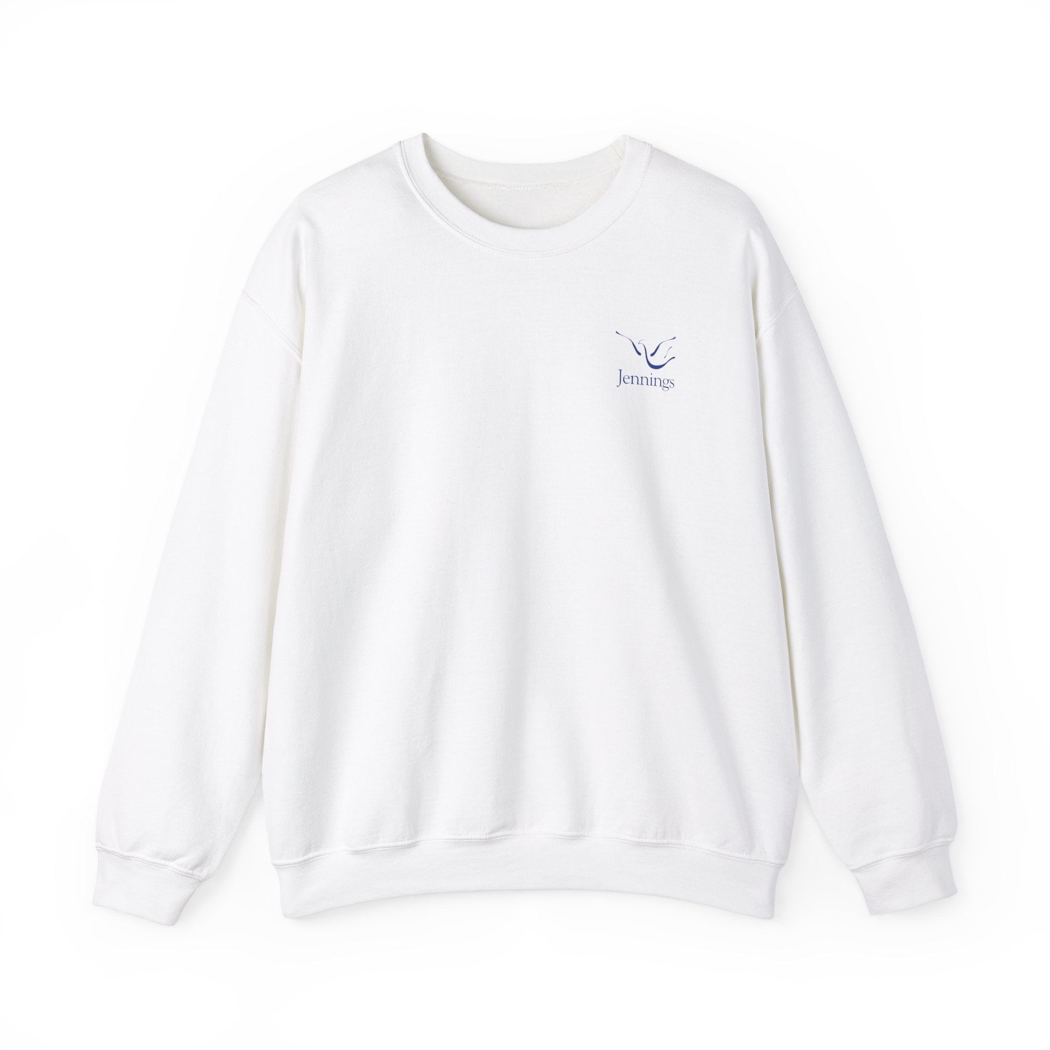 Adult Unisex Heavy Blend Sweatshirt - Blue Jennings Logo